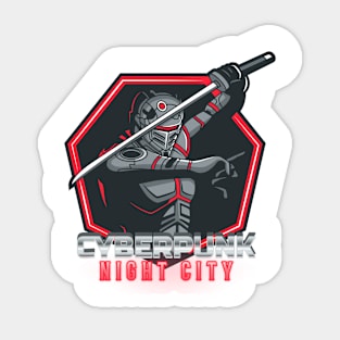 Cyber Punk Night City Assassin Sticker